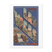 Las Vegas, Nevada - Large Letter Scenes Postcards