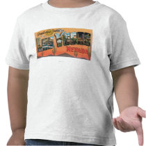 Las Vegas, Nevada - Large Letter Scenes T-shirt