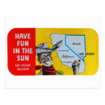 Las Vegas Nevada Travel Cowboy Postcards