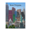 las vegas, new york postcards