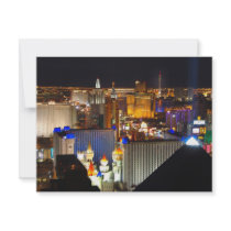 Las Vegas night time invitations by FourSeasonsShop Las Vegas night time invitations
