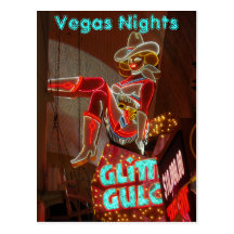 Las Vegas Nights Post Cards