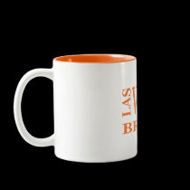 LAS VEGAS ORANGE TEXT WITH BRIDE IMAGE Mug mugs