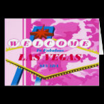 Las Vegas Pink Camouflage Card cards