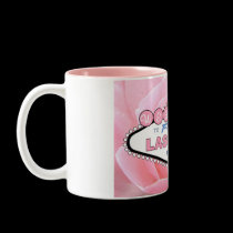 Las Vegas Pink Rose Two Tone Mug by vegasdusoleil Las Vegas Pink Rose Two Tone Mug