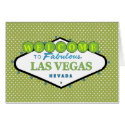 Las Vegas Polka Dot Green Card