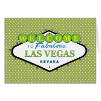 Las Vegas Polka Dot Green Card by vegasdusoleil Las Vegas Polka Dot Green Card