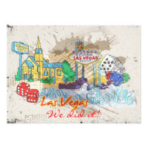 Las Vegas Post Wedding Invitation