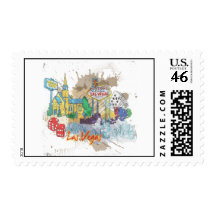 Las Vegas Postage Stamp