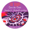 Las Vegas Purple Passion Wedding sticker