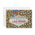 Las Vegas Reception RSVP Leopard Fur invitation