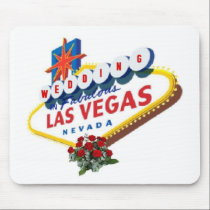 Las Vegas Red Roses Wedding Mousepad