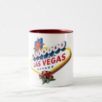 Las Vegas Red Roses Wedding Two Tone Mug