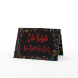 Las Vegas Retro New Year's Eve Invitations Greeting Cards
