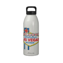 Las Vegas Retro Sign Drinking Bottles