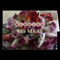 Las Vegas Roses Bridal Bouquet Card