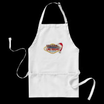 Las Vegas Santa Hat Apron aprons