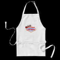 Las Vegas Santa & Reindeers Apron aprons