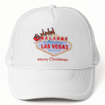 Las Vegas Santa & Reindeers Merry Christmas Hat