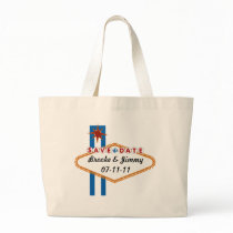 Las Vegas Save the Date Canvas Bag
