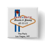 Las Vegas Save the Date buttons