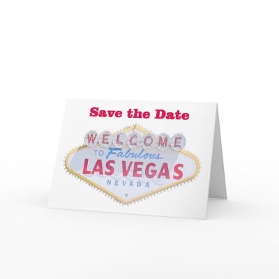 Las Vegas Save the Date Cards by vegasdusoleil