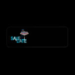 Las Vegas Save the Date Label labels