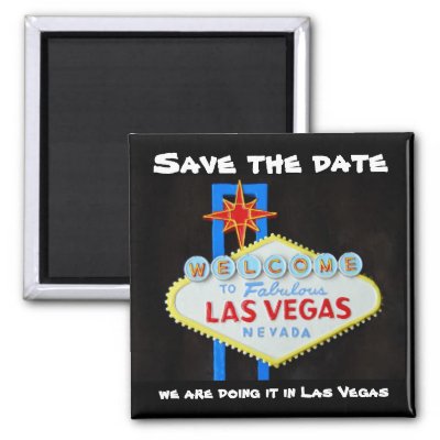 Las Vegas  Save the Date Magnets