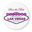 Las Vegas Save the Date Plum Color Magnet by vegasdusoleil Las Vegas Save the Date Plum Color Magnet