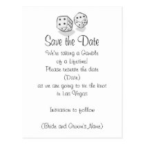 Las Vegas Save the Date postcards