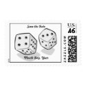 Las Vegas Save The Date Postage Stamp