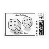 Las Vegas Save The Date Postage Stamp stamp