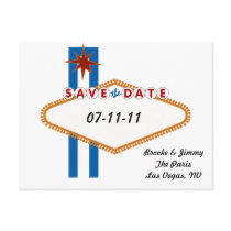 Las Vegas Save the Date Post Cards
