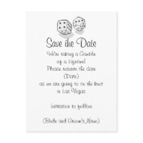 Las Vegas Save the Date postcards