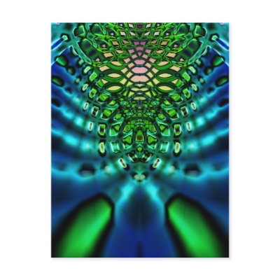 Las Vegas shell Postcard by vortexvisuals