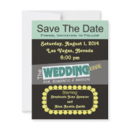 Las Vegas Show Save The Date Card invitation
