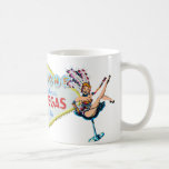 Las Vegas Showgirl and Sign mugs