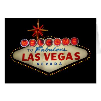 las vegas sign. Las Vegas Sign Card by dlgray
