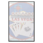 Las Vegas Sign & Cards Poker Chip stationery