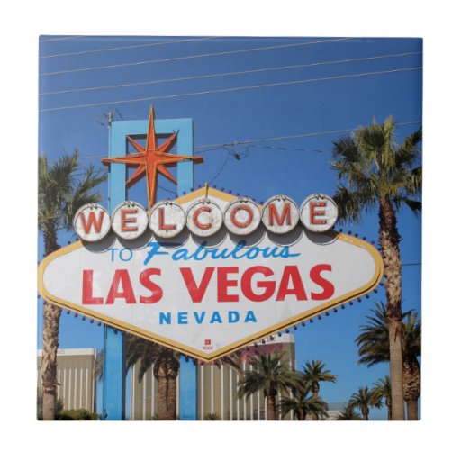 las vegas sign nevada casino gambling landmark tile zazzle las vegas sign nevada casino gambling landmark tile zazzle