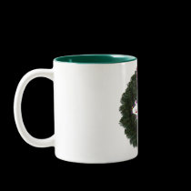 Las Vegas Sign on Christmas Wreath mugs by vegasdusoleil Las Vegas Sign on Christmas Wreath mugs