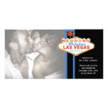 Las Vegas Sign Photo Wedding Marriage Announcement Photo Greeting Card