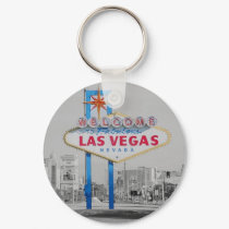 Las Vegas Sign Retro Keychain by vegasdusoleil Las Vegas Sign Retro Keychain