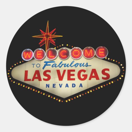 Las Vegas Sign Stickers Zazzle