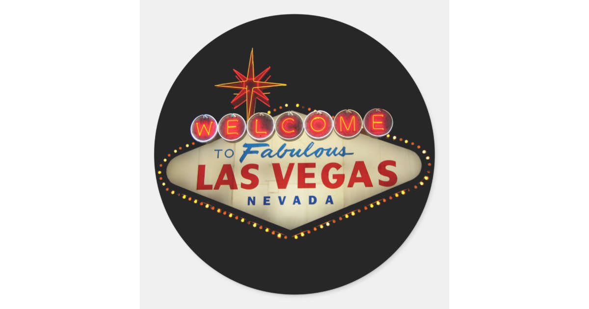 Las Vegas Sign Stickers Zazzle