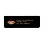 Las Vegas Sign Wedding Labels