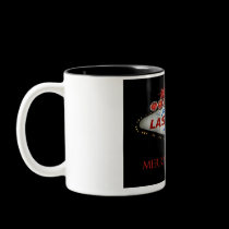 Las Vegas Silent Night Merry Christmas Mug by vegasdusoleil Las Vegas Silent Night Merry Christmas Mug