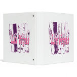 Las Vegas Sin City Abstract 3 Ring Binders