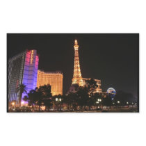 Las Vegas Skyline Rectangular Stickers
