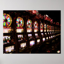 Las Vegas Slot Machines Poster